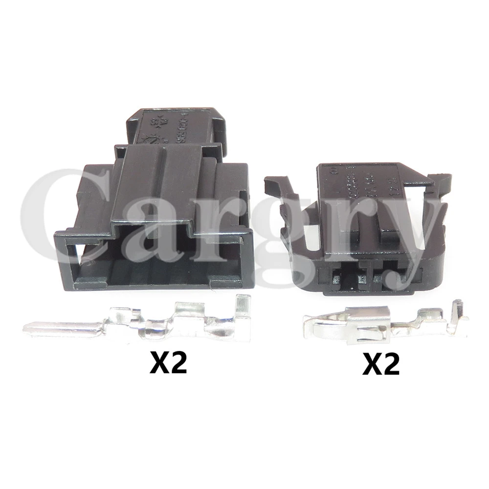 1 Set 2P 1-929588-1 191972702 AC Assembly Automobile Male Plug Female Socket For VW Audi Car ABS Sensor Wiring Harness Connector