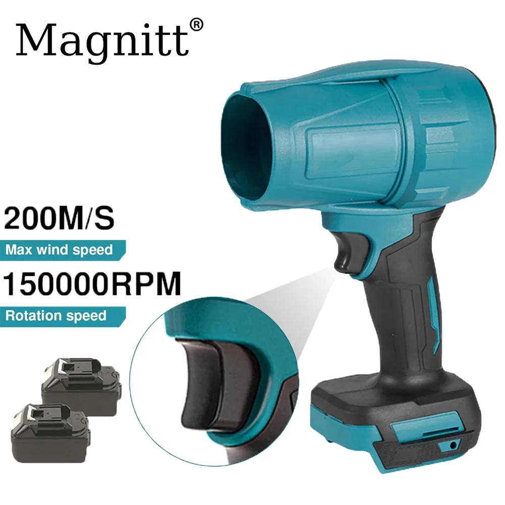 Makita – souffleur d'air électrique sans fil 1500W, 200 M/S, Turbo Jet sans balais, outil électrique portatif pour broche de batterie 18V