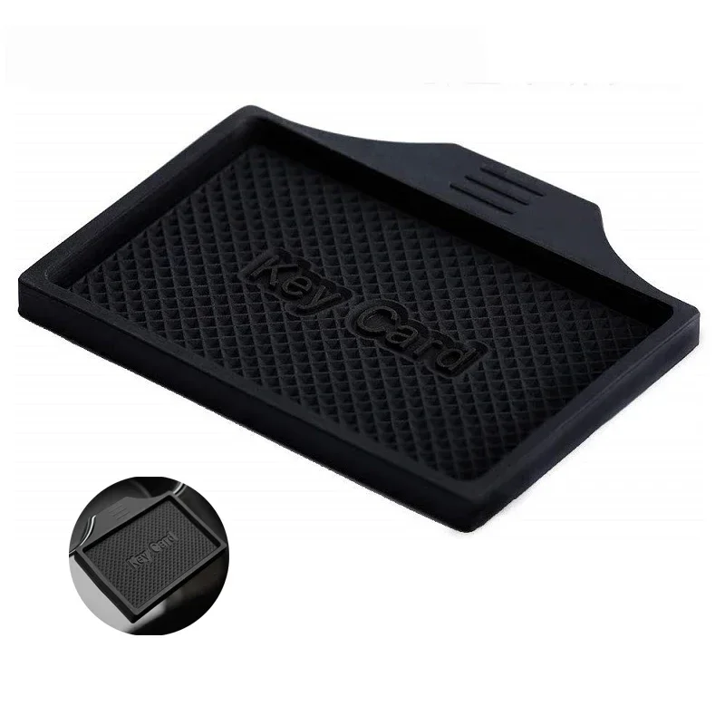 Key Card Mat for Tesla Model 3 Y S X Center Console Anti-Slip Holder Limit Soft Silicone Pad Protector Cover Modely Accessories