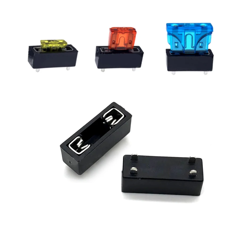 

10 PCS Universal Car Fuse Holder PCB Panel Mount Insurance Blocks Safety Terminals