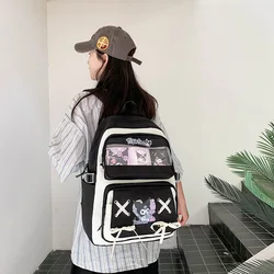 Sanrio New Clow M Student Schoolbag Shoulder Pad Waterproof Large Capacity Cute Cartoon Backpack