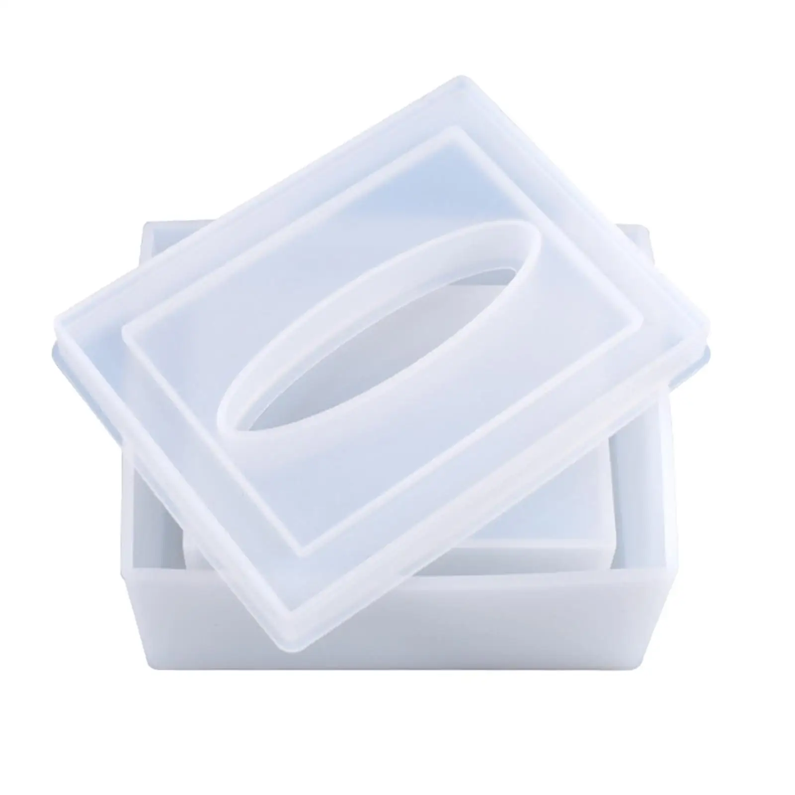 

Tissue Box , Tissue Storage Box Epoxy , Silicone Storage Case , crafts for Gift Home Decoration