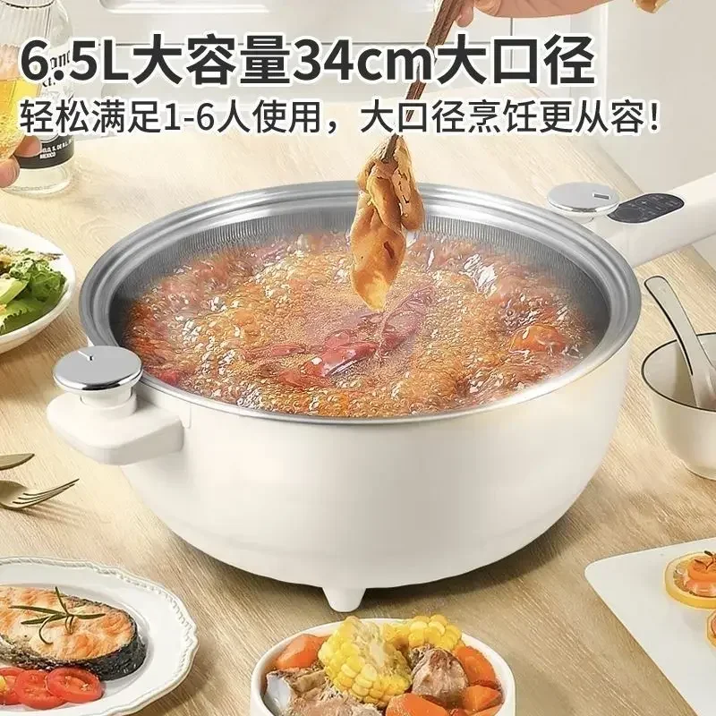 Stainless Steel Honeycomb Electric Frying Pan: Multifunctional Large Capacity Integrated Household Pan