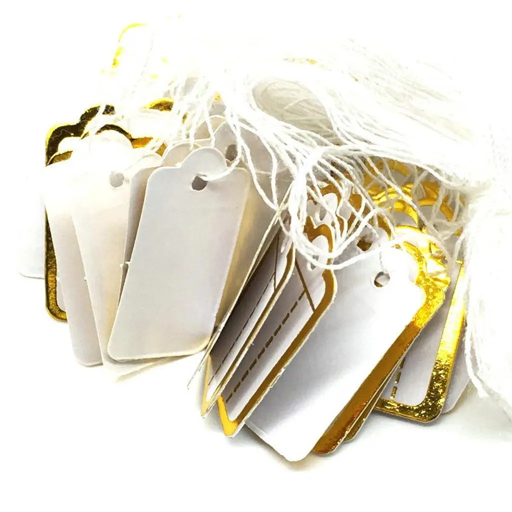 Jewelry Price Tag Paper Marking Tags for Clothing Multicolor Labeling Display 500 Pieces Set