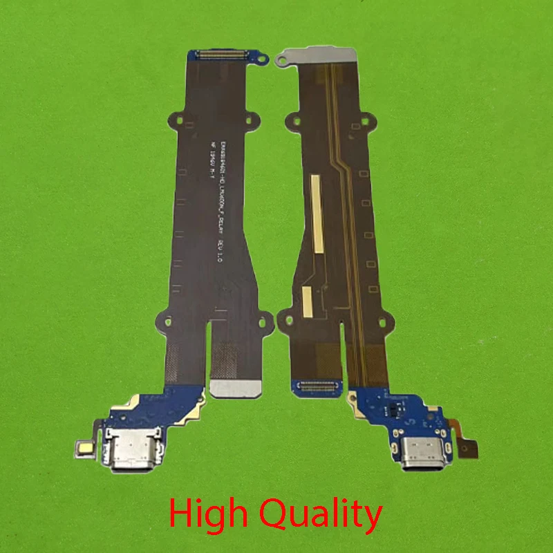 1pcs USB Charger Board Flex Cable For LG V60 ThinQ 5G V600TM V600AM LMV600EA Charging Port Connector With Microphone