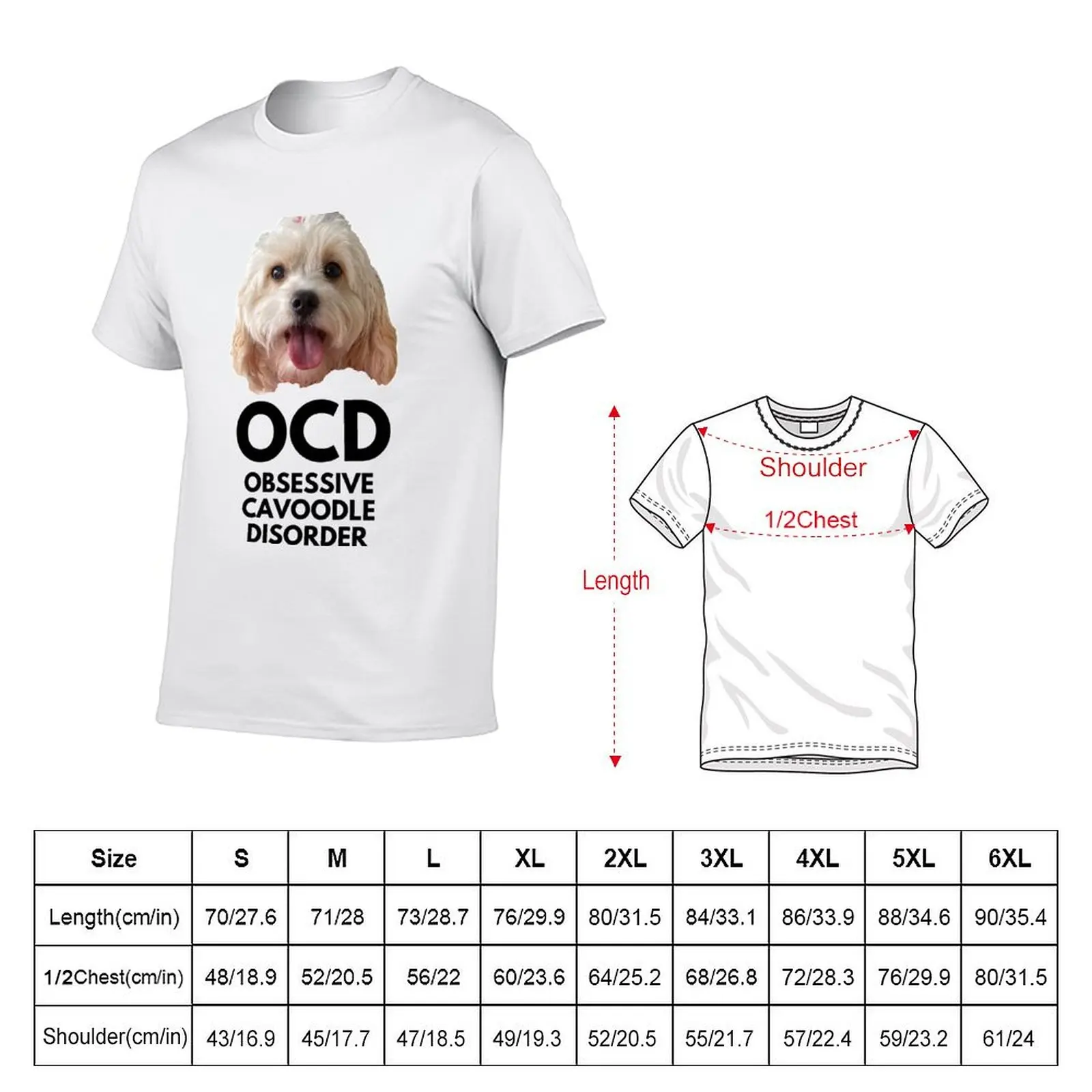 OCD. Obsessive Cavoodle Disorder T-Shirt man t shirts high quality luxury brand cotton t shirts high quality T-shirt