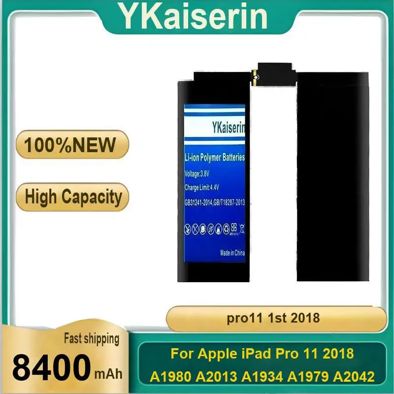 

Tablet Battery For Apple Ipad Pro 11 2018 A1980 A2013 A1934 A1979 A2042 Pro11 1St High Performance 8400Mah