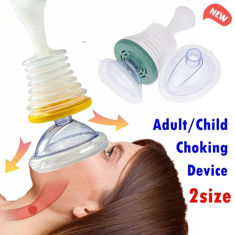 Portable First Aid Kit Family Emergency Choking Device Breath Trainer Choke Rescue Device for Adult Children Replace for LifeVac