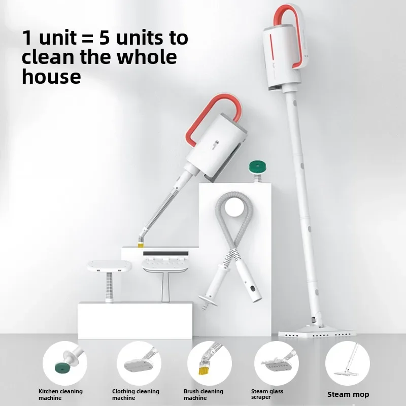 

Steam mop household high temperature cleaning machine electric handheld mopping floor scrubber