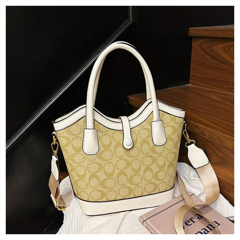 

​Designer Inspired Vintage Shoulder Bag 2025, Women's Retro Bucket Purse, Chic Crossbody Tote for Daily Use​