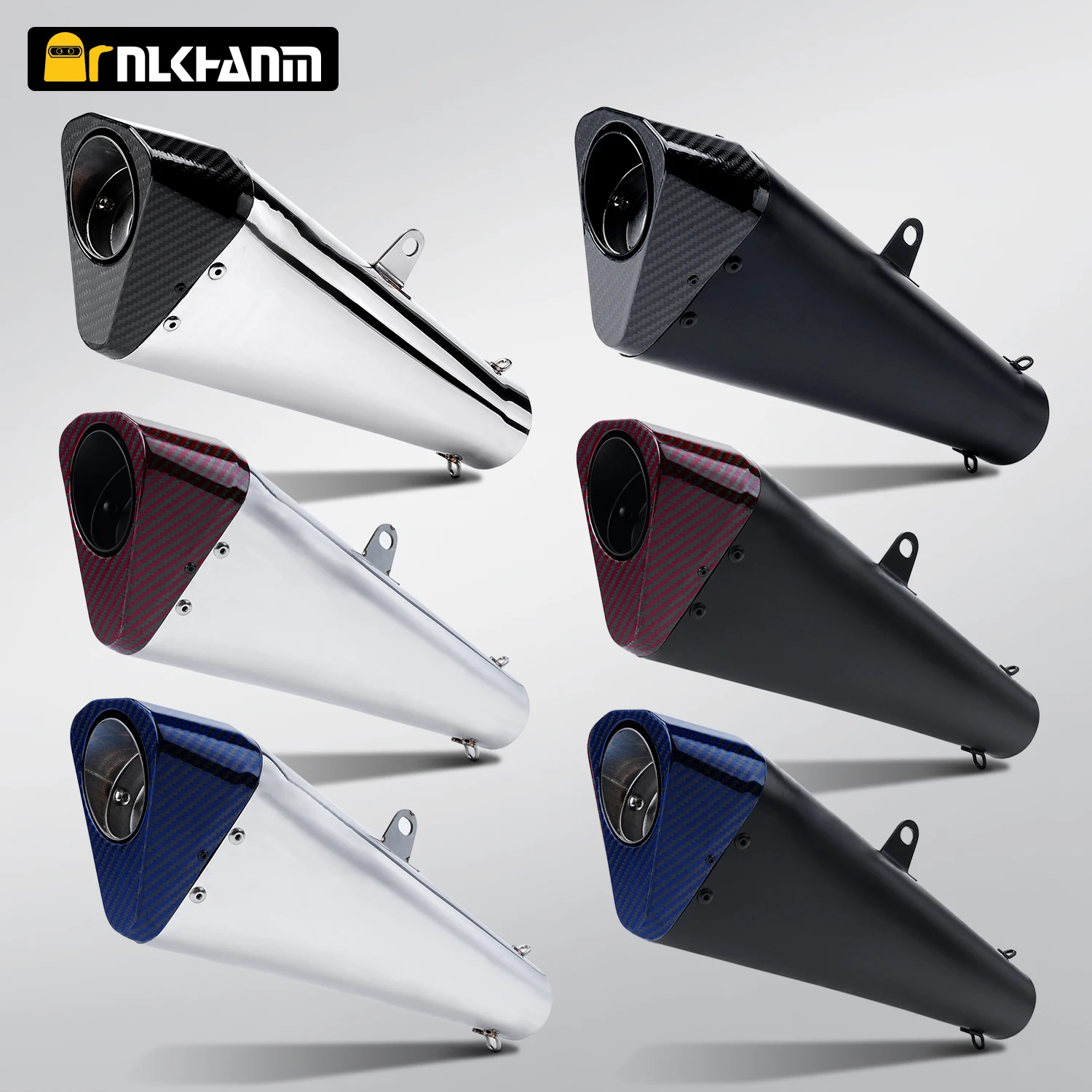 

Универсальный мотоциклетный глушитель BROCK 51мм/60мм из карбона для модификации выхлопной системы, подходит для GSX1300R, GSX1000, ZX14R, CBR1000RR-R