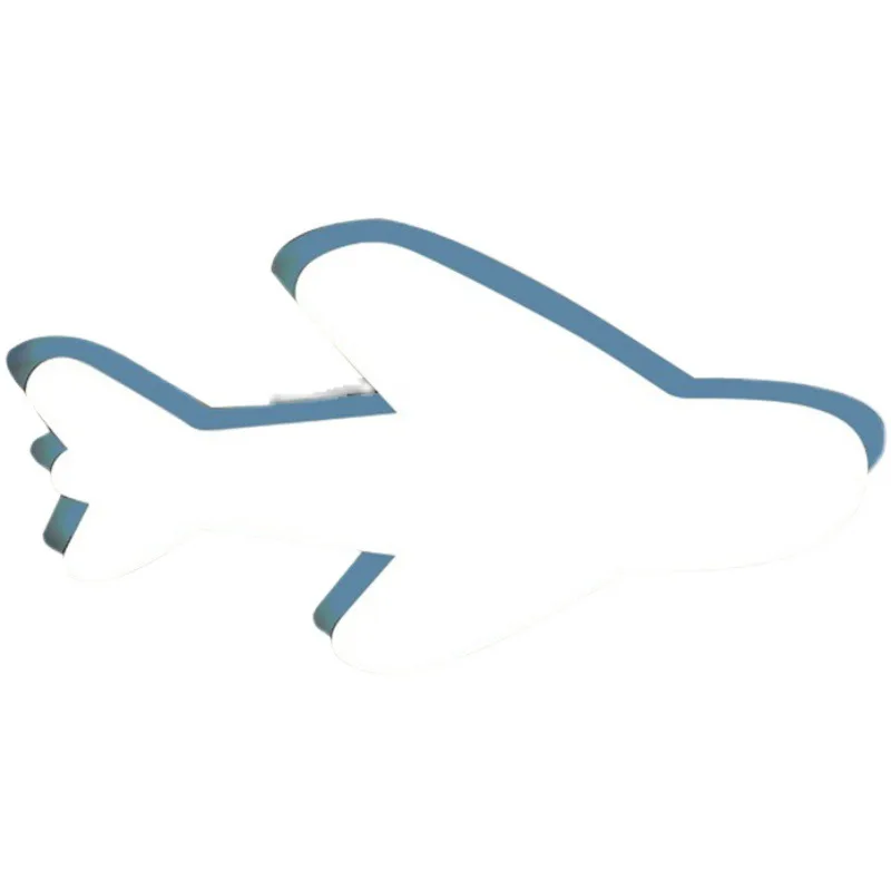 ضوء الطائرات لغرفة الأطفال وغرفة نوم الأولاد، ضوء السقف LED لحماية العين، ضوء غرفة النوم الرئيسية الإبداعي باللون الأزرق