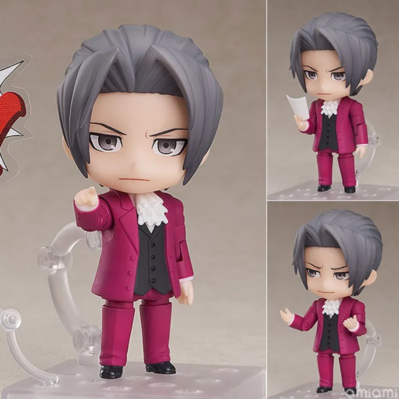 Q version of Clay Ace Attorney Mitsurugi Reiji Ryūichi Naruhodou movable face-changing figures For Children's Gifts