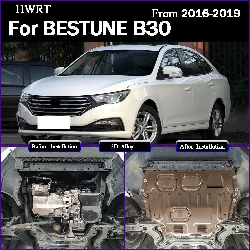 

For BESTUNE B30 2016-2019 1.6L Higher Quality Black Under Engine Guard Mudguard Board Splash Shield Mud Fender Plate Panel