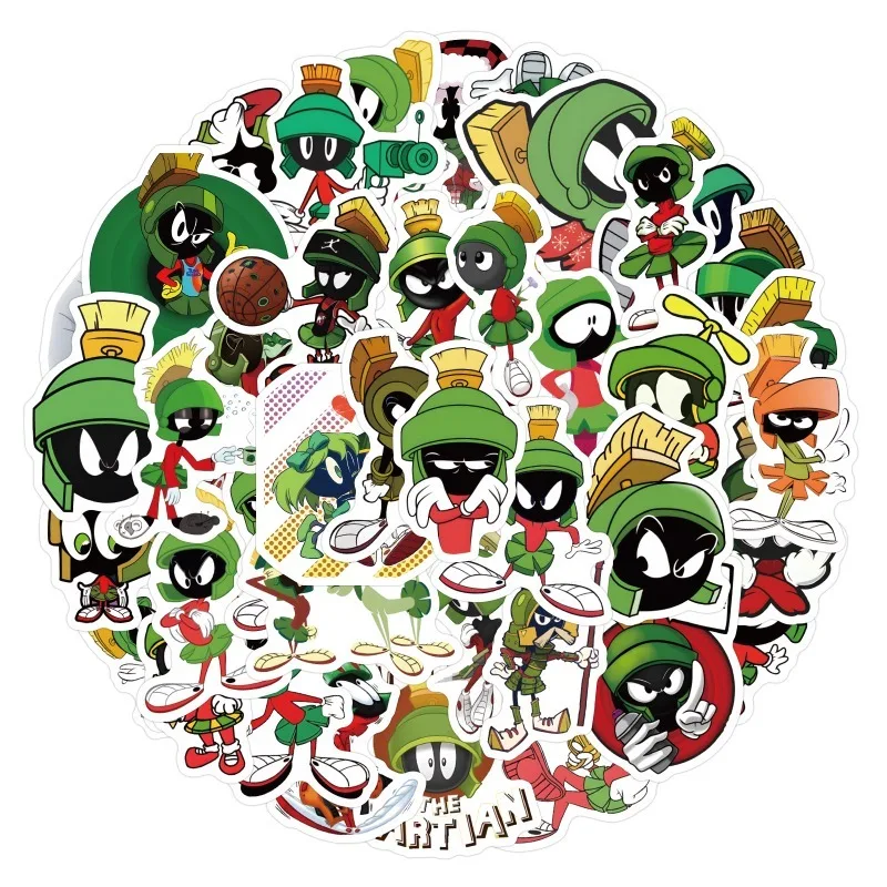 55pcs Marvin The Martian Graffiti Sticker Water Cup Luggage Laptop Mobile Phone Car Skateboard Stationery Decorative Sticker