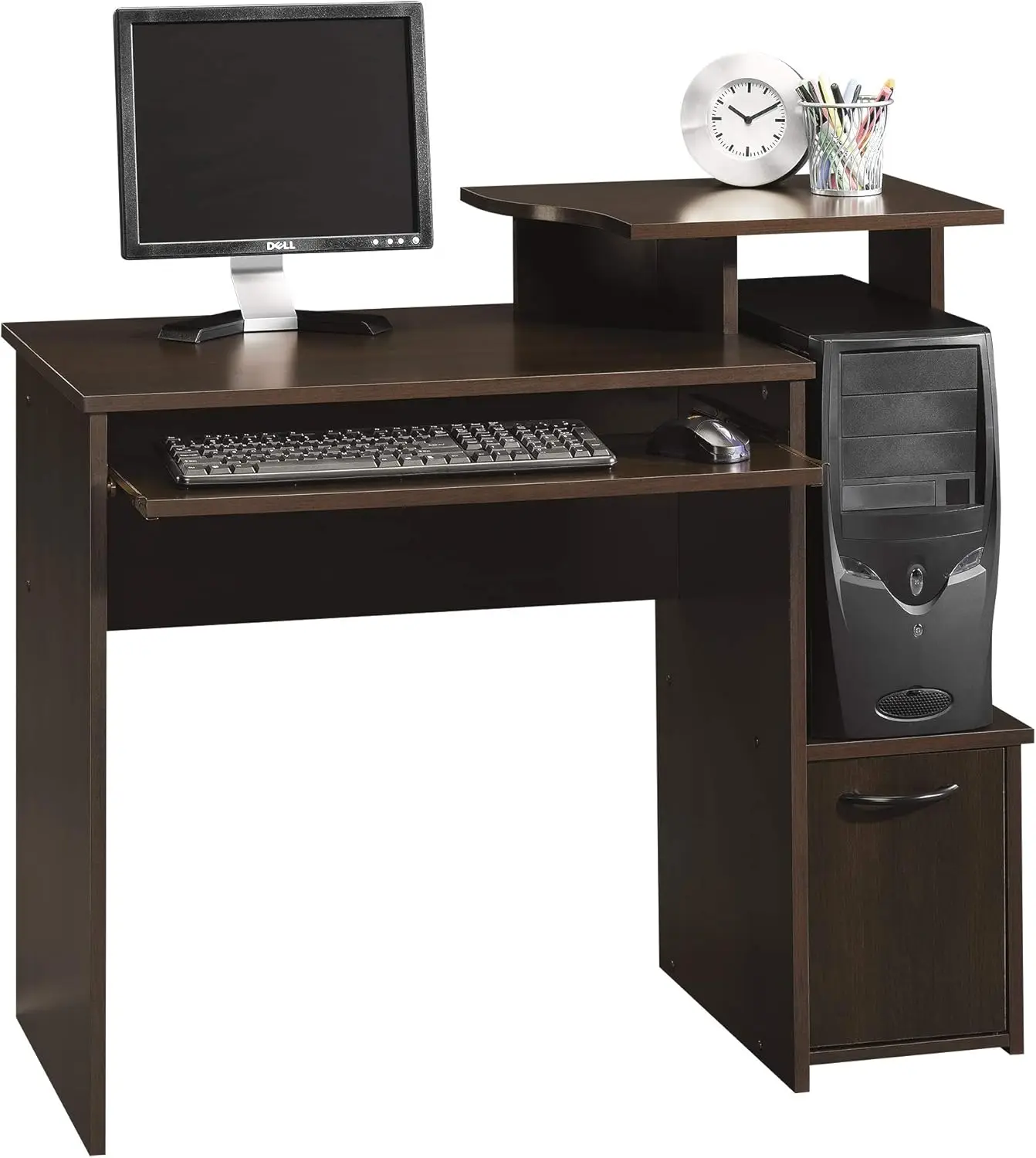 

Home Office Desks For Residential Use, Cinnamon Cherry Finish, Transitional, L: 39.61" x W: 19.45" x H: 34.02"