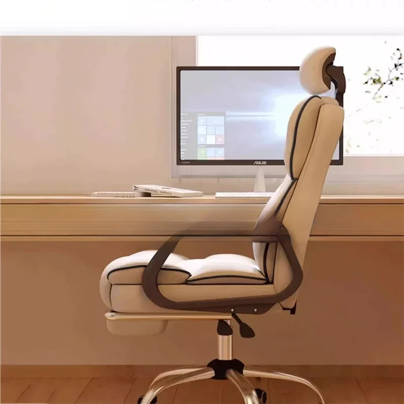 Recliner Computer Chair Ergonomic Work High Back Office Lazy Comfortable Accent Chair Kneeling Cadeira De Escritorio Furniture