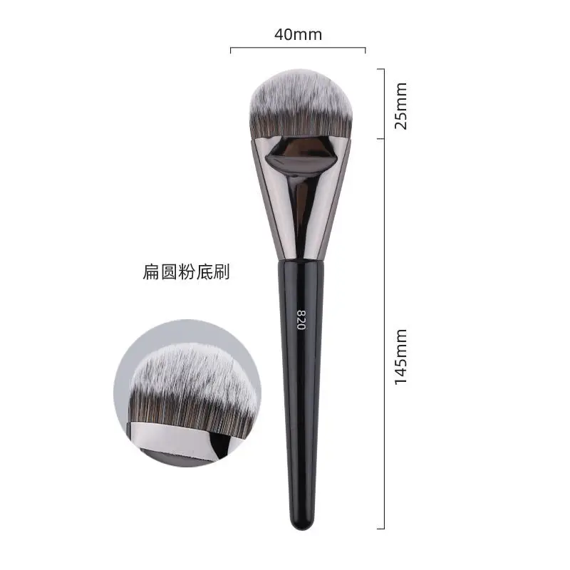 2pcs Foundation Makeup Brushes Liquid Foundation Base Make up Brush Angled Flat sided Detail Face Essential Beauty tools 854 820