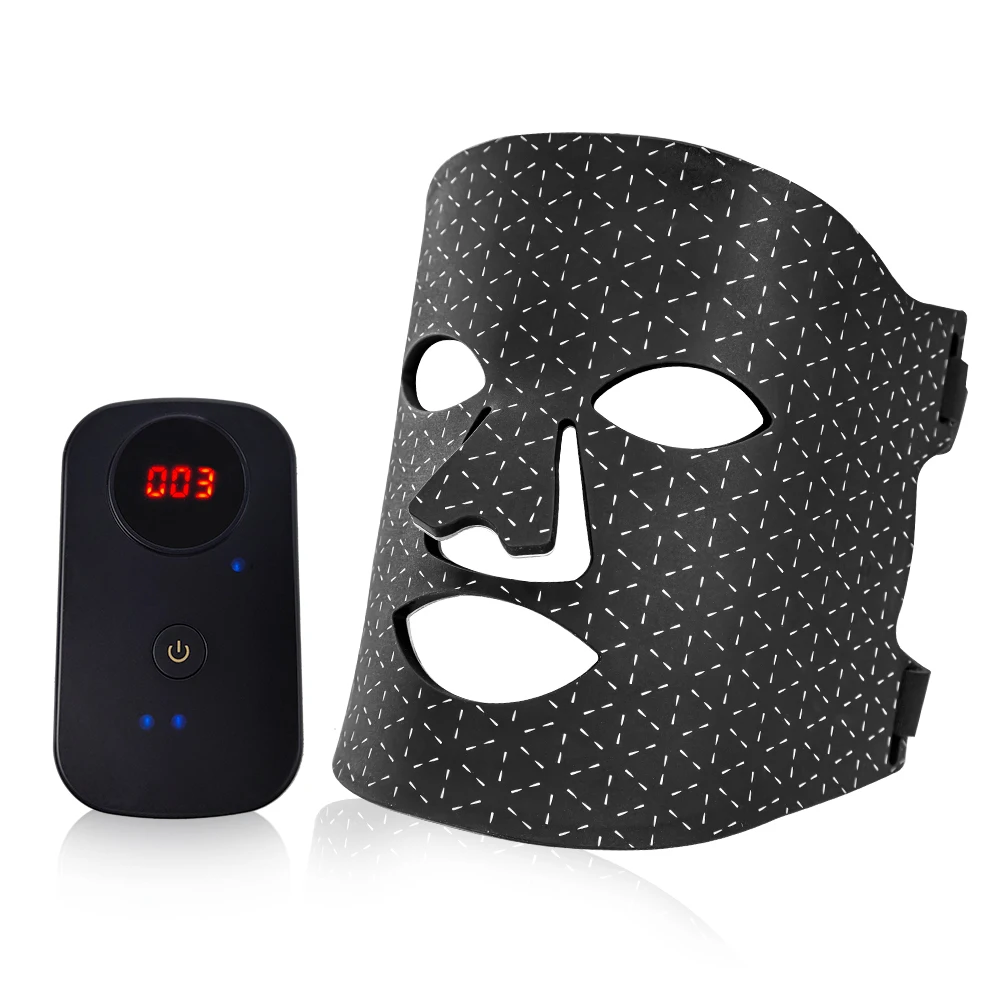 Colorful Beauty Light Therapy Dual Chip 630nm 830nm Flexible Silicone Led Light Therapy Mask Face Mask Red Led Light