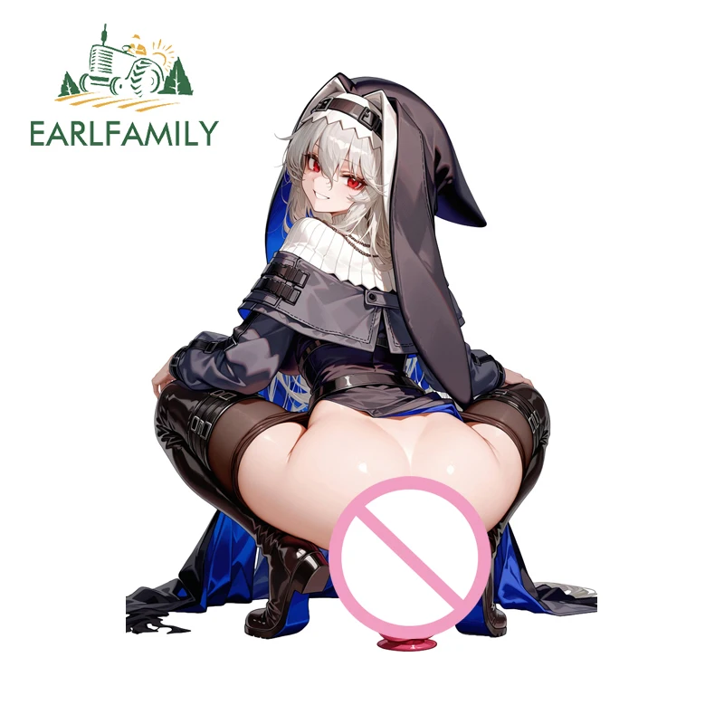 EARLFAMILY Arknights Loli Usa giocattoli sessuali Adesivo per auto Bellissimo culo grosso Tronco Decalcomania Antigraffio Impermeabile Host di computer