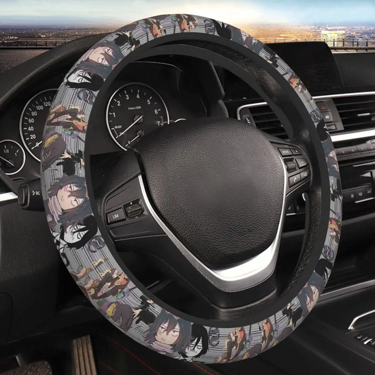 

Aizawa Shota Collage Thickening Car Steering Wheel Cover 38cm Universal Suitable Car-styling Car Accessories