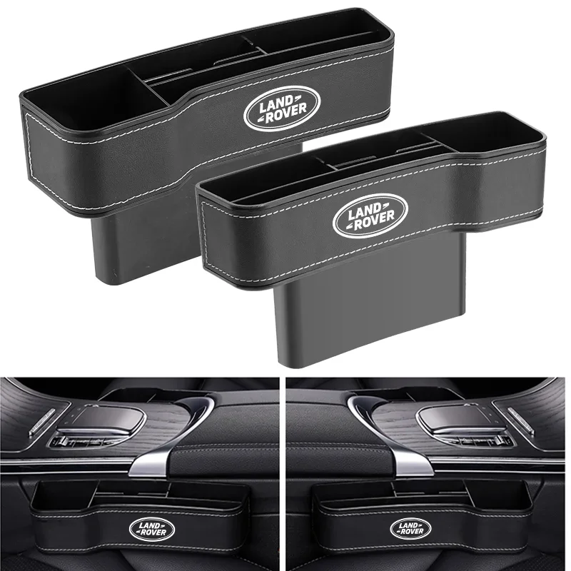 

Car Leather Seat Gap Storage Box Organizer For Land Rover Range Rover Discovery Freelander Defender Evoque Car