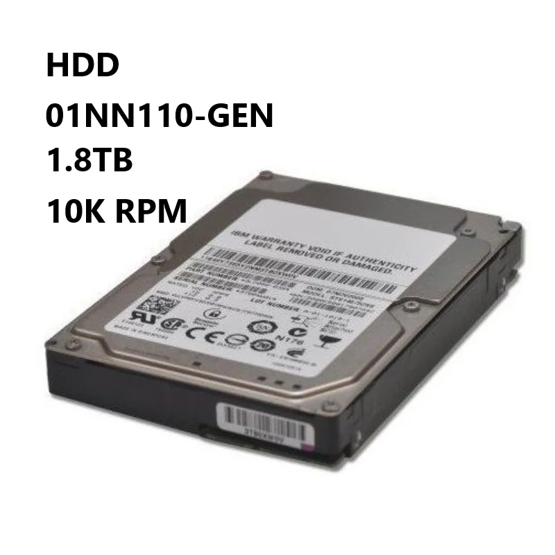 NEW HDD 01NN110 01NN124 1.8TB 10000RPM SAS 12Gb/s 128MB Cache 2.5-Inch Hard Drive with Tray for I+BM 2076 V7000 00FJ083