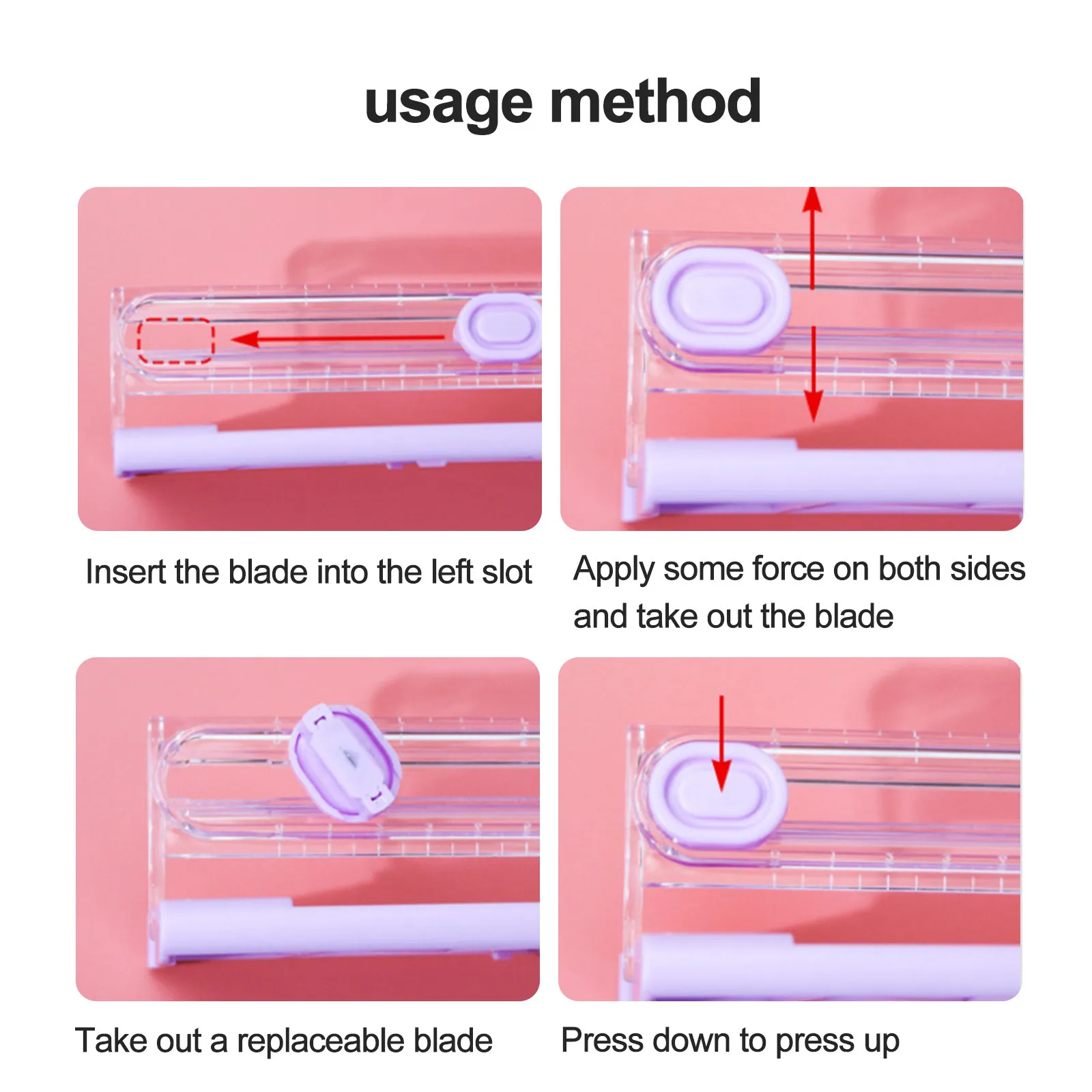 قاعدة بلاستيكية لتشذيب الورق المحمولة A4 آلة قطع الورق صور القاطع سجل القصاصات شفرة صغيرة المنزل مكتب أدوات الحرف الفنية