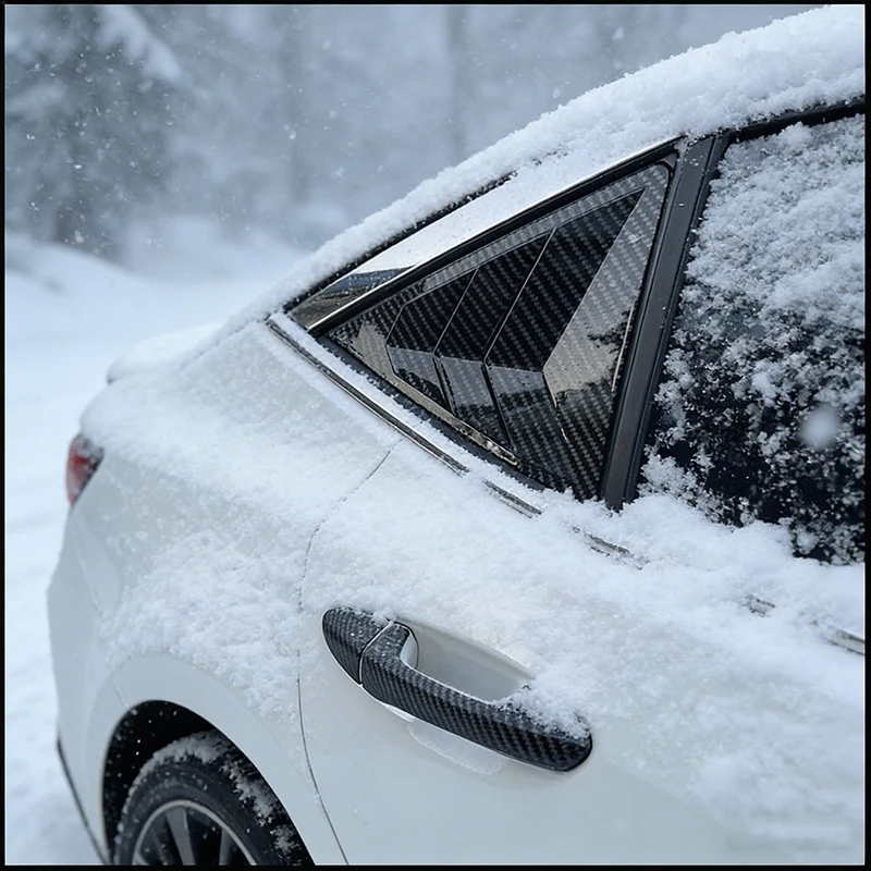 

For Toyota Corolla Sedan 2014-2017 Rear Window Blind Shades Louver Vent Cover Sticker Trim Decorate Car-Styling Accessories