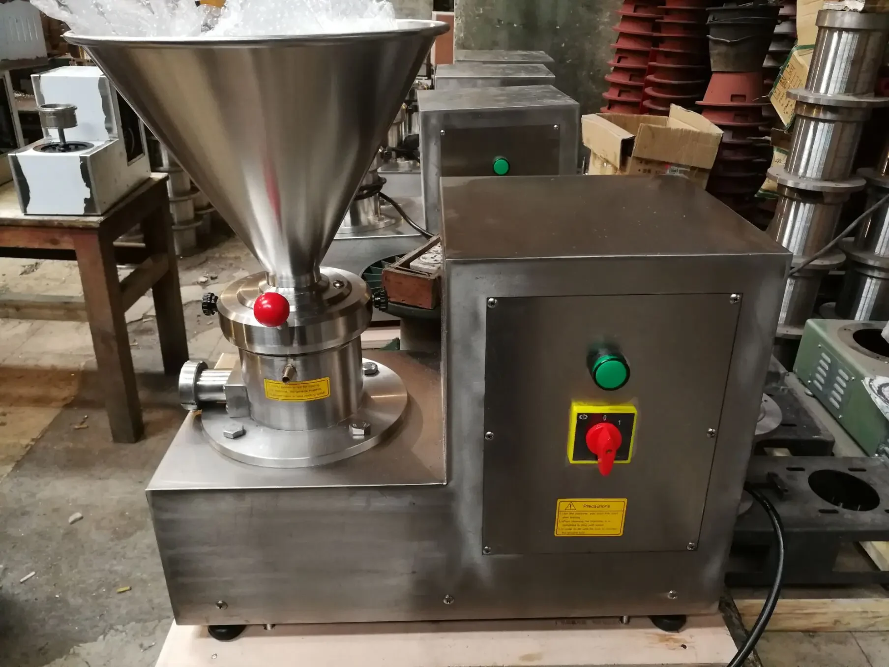 50-700 kg/u Automatische Pinda Cacaoboter Grinder Extractor Machine HJ-MJS-60