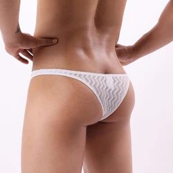 Mens Sexy Low Waist Briefs Lace Sheer Thongs Underwear Peni Big Pouch Panties Thin T-Back Underpants Mesh See Through Lingerie