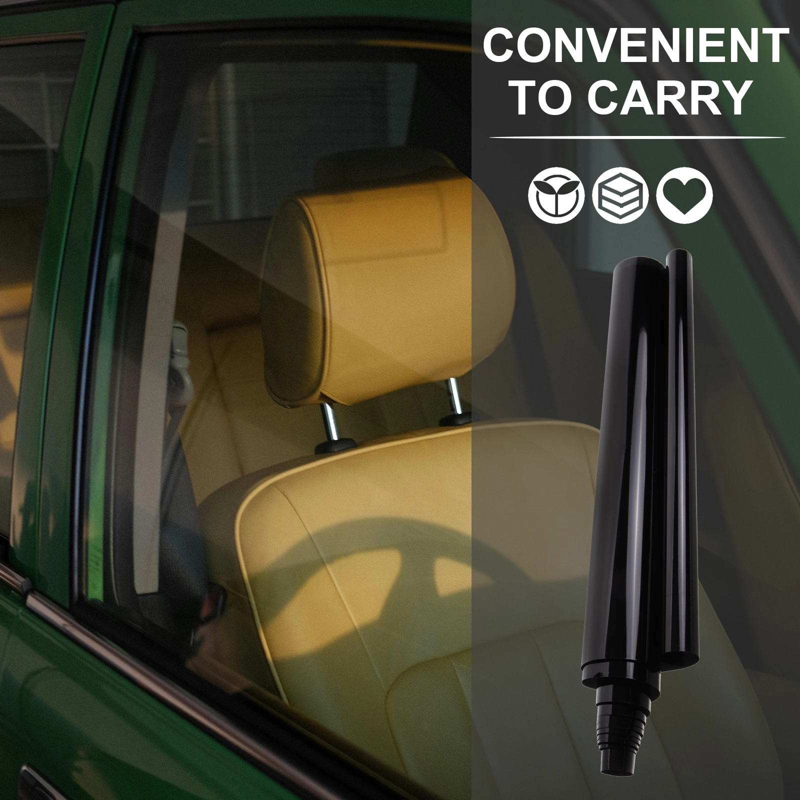 

Car Heat Film 50cmx3m Deep Black Solar Control Tint UV Blocking Privacy Car Windshield Tint Film Glass Wrapping