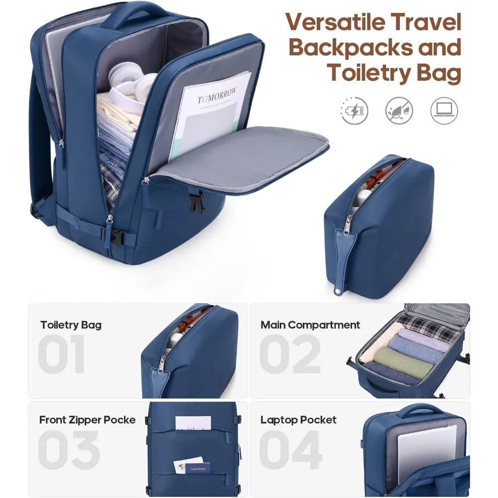 Expandable Hard Shell 20 Inch Spinner Luggage Set with TSA Lock, Fully Lined Interior for Travel Convenience