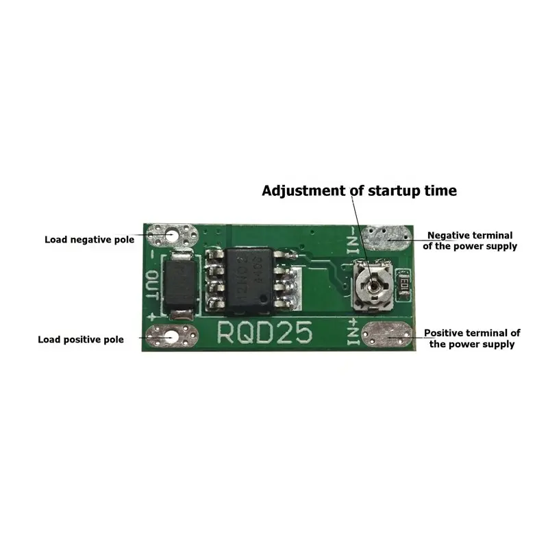 DTA4 Soft for Start Circuit Module, RQD25 5V-9V Brushed DC Motor PWM Adjustable Timing Slow for Start for Mini Motor