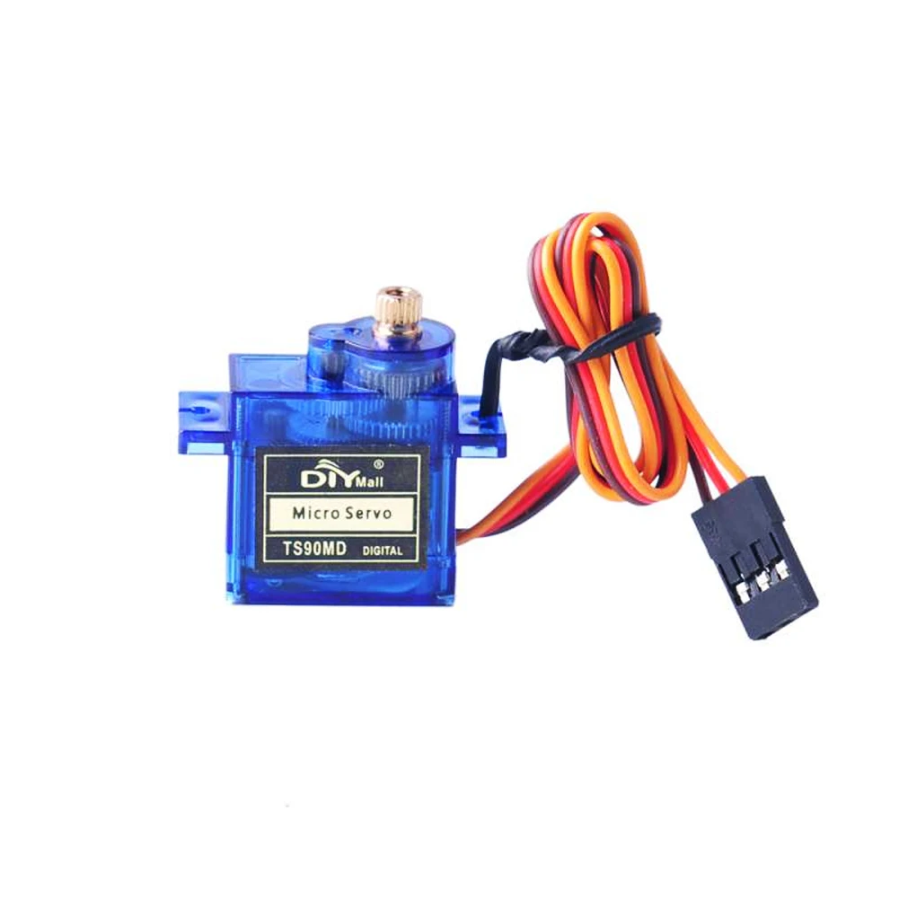 4 pezzi TS90MD Servo digitale Full Metal Gear Micro Servo 180 ° /270 ° /360 °   per modello di robot per barche per auto, elicottero RC 450