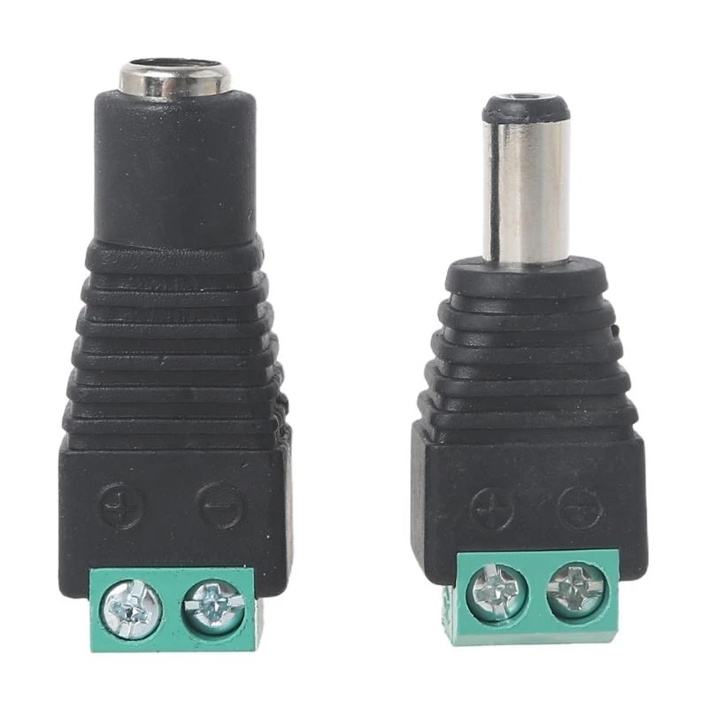5ASD 12V Самец+Женский 2,1x5,5 мм для разъема Power Gack Barrel Adapter Adapter Adapter