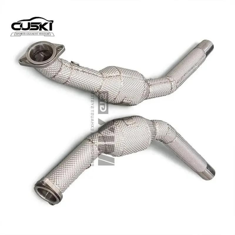 Stainless Stee Automotive Exhaust Parts exhaust system suitable for 2011-2016 Chevrolet Camaro 3.6L exhaust downpipe and heat sh