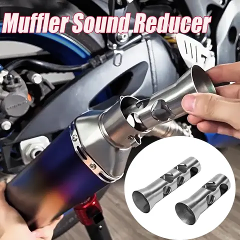 51mm Middle Section Motorcycle Front Mid End Exhaust Insert Decibel DB Killer Baffle Noise Sound Eliminator Stainless Steel