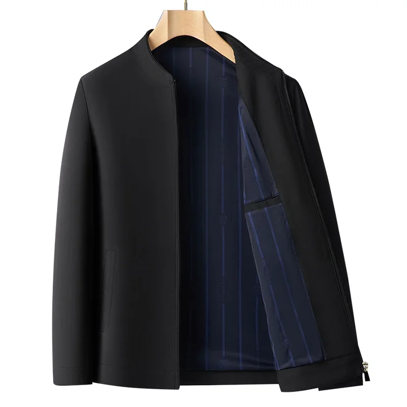 

Универсальная куртка среднего возраста, мужская деловая повседневная одежда для папы, элитная куртка, весенне-осенняя официальная одежда, бестселлер в одном стиле