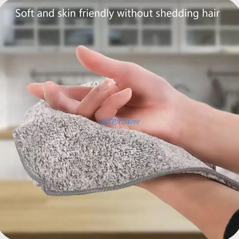 U13C Absorbent Microfiber Stain Remover Cloths For Bike Car Kitchen Reusable 25x25cm