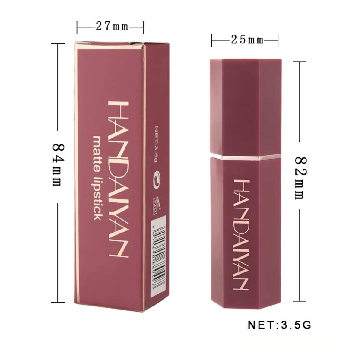 Rouge à lèvres mat Sexy, 6 couleurs, imperméable, longue durée, rendu des couleurs, antiadhésif, velours, crayon de maquillage pour femme, cosmétiques