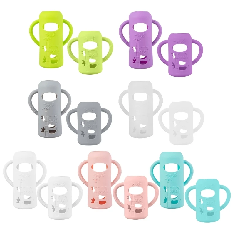 Soft Silicone Protective Case Cover for 120/250ml Glass Baby Bottles