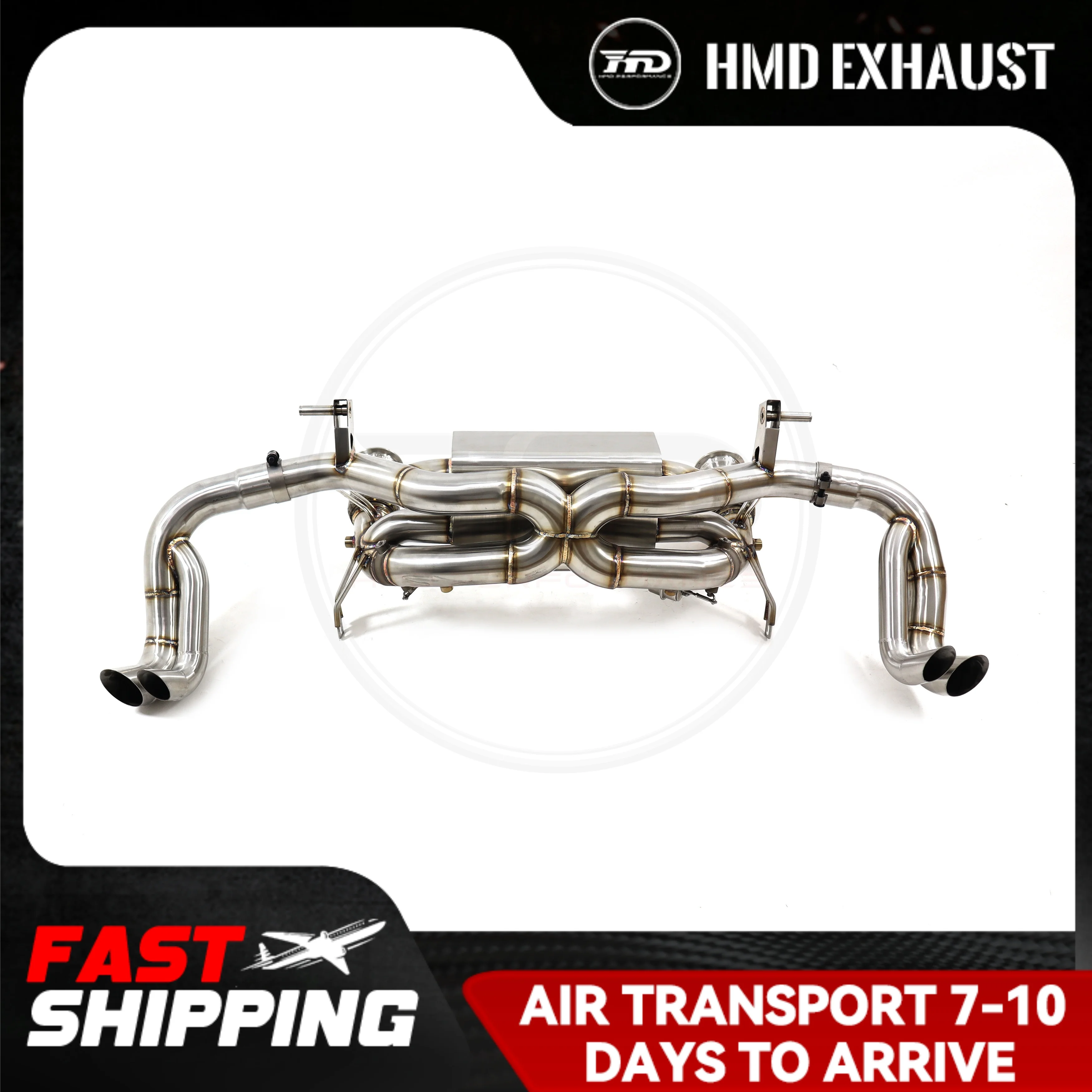 

HMD Stainless Steel Catback High Flow Performance For Audi R8 5.2L With OPF Exhaust System Mufler Racing Pipe