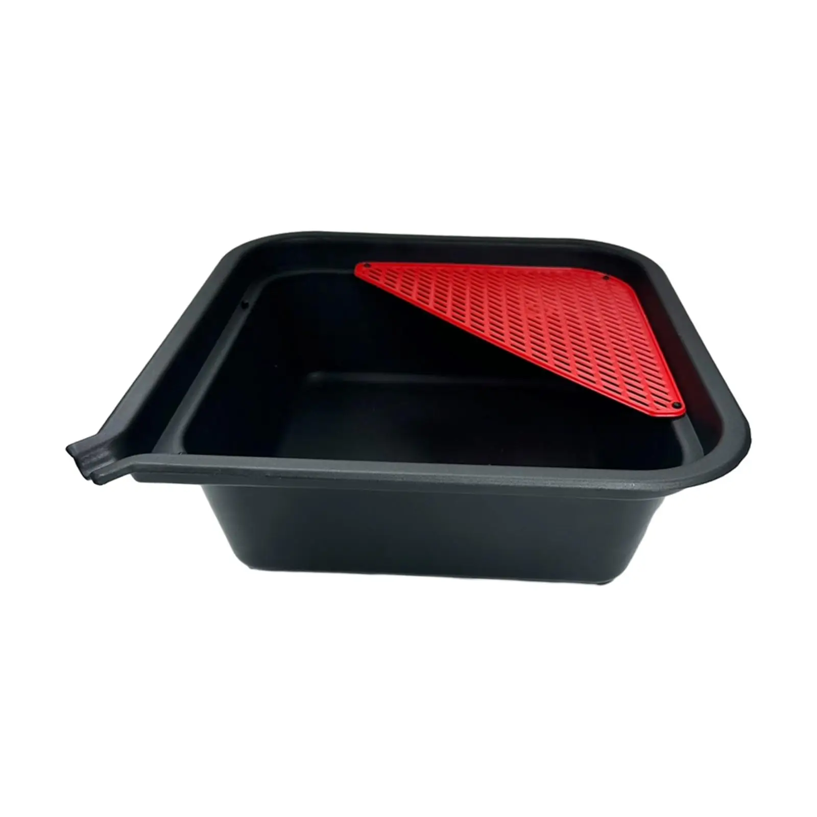 9 Liters Mechanic Automotive Oil Drain Pan Oil Change Tray 9L Auto Repair Tool Wear Resistant Universal 14x14x5inch for Car