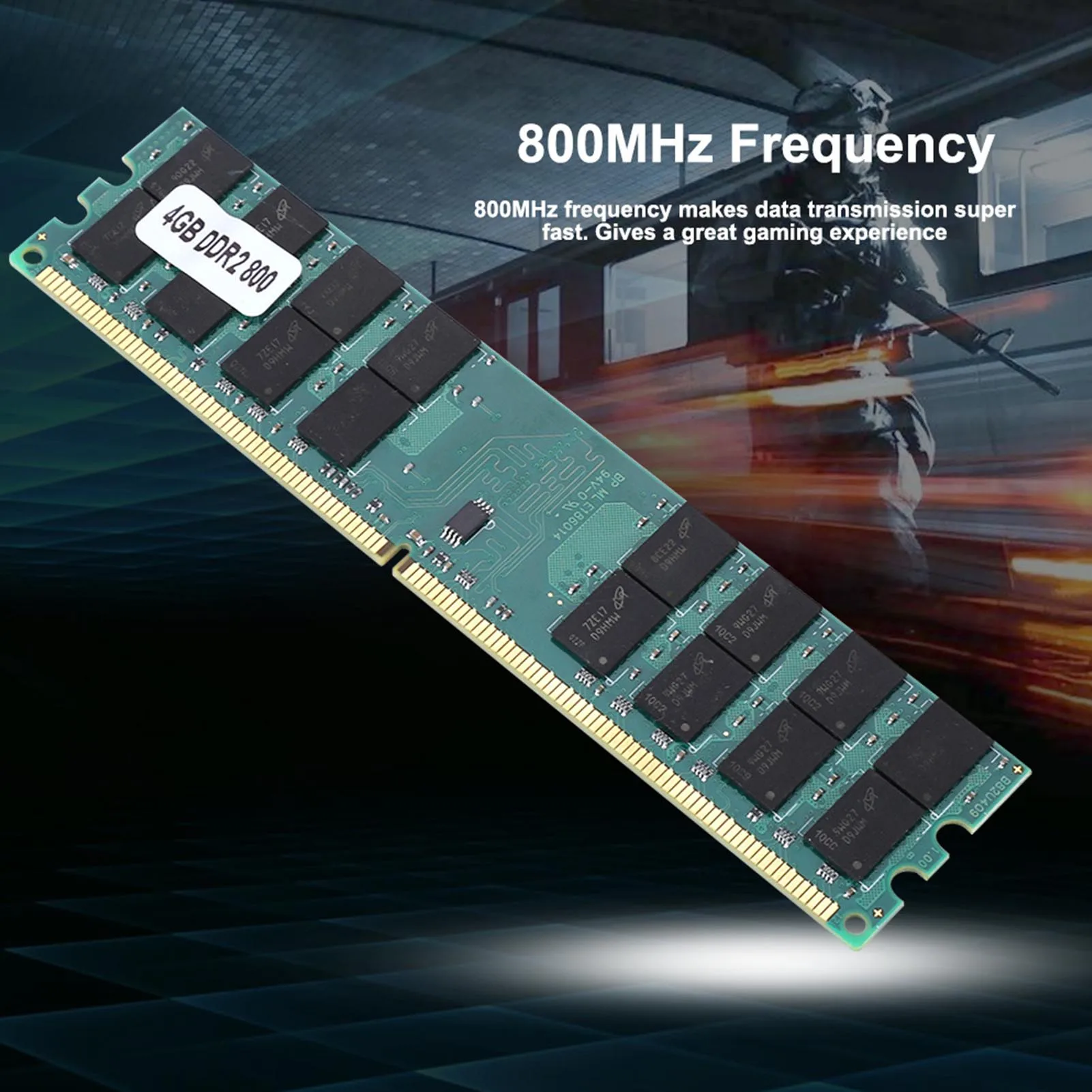 240 Pin DDR2 DDR2  4GB 800MHz DDR2 4GB Large Capacity DDR2 Memory Module 800MHz Fast Data   DDR2 4GB for AMD