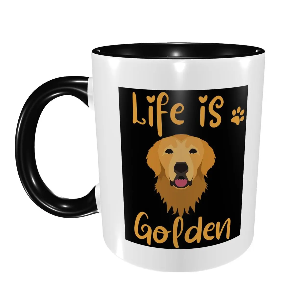 GOLDEN RETRIEVER Quote Mug Funny Ceramic Coffee Cups Tea Mugs Milk Cup Drinkware Gift for Woman Man