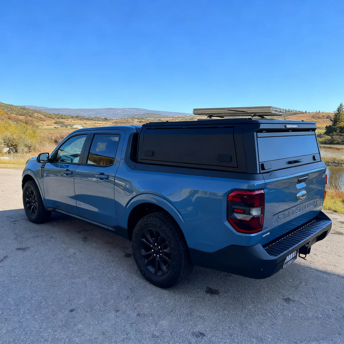 

Изготовленные на заказ выдвижные водонепроницаемые кепки для пикапов, кепки для грузовиков, навес в виде ракушки кемпера для пикапа Ford Maverick