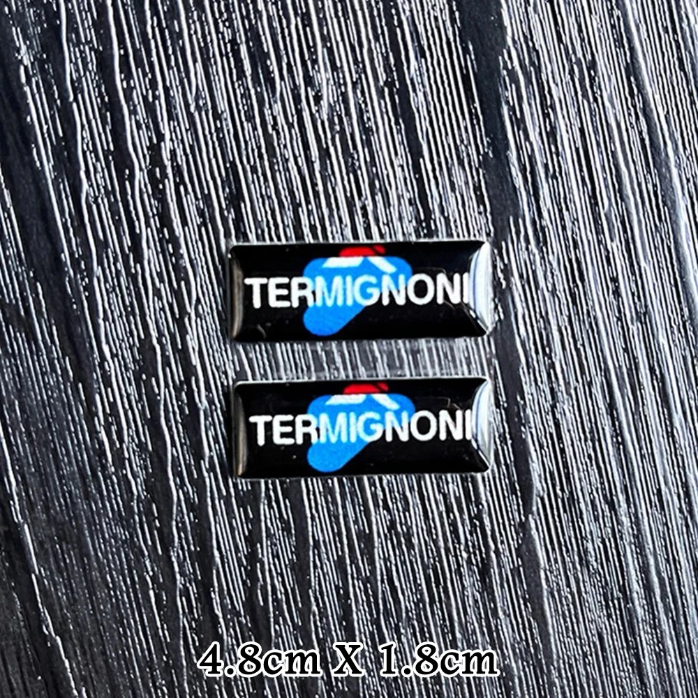 2PCS Aluminium Motorcycle Accessories Exhaust Pipes Pipe Decal Stickers Heat-resistant For Termignoni Racing For Ducati Kawasaki