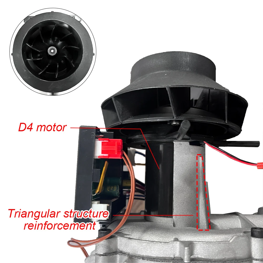 Calentador de aire diésel de 12V y 24V para coche, ventilador de estacionamiento, montaje de Motor de 5KW, piezas de repuesto para calentador de remolque y camión