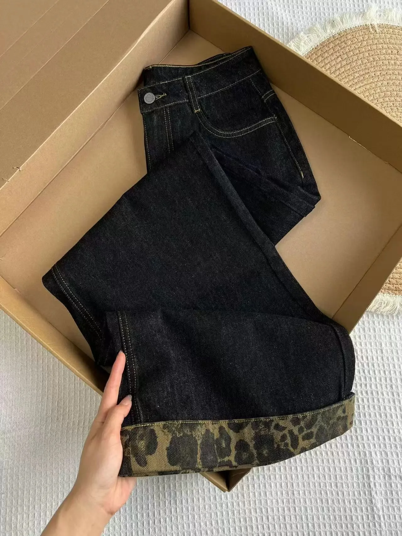 Damskie spodnie streetwearowe, nowe dżinsy, spodnie damskie 2025, spodnie damskie z wysokim stanem, vintage, proste, szerokie nogawki w stylu Y2k, codzienne, eleganckie spodnie dżinsowe.